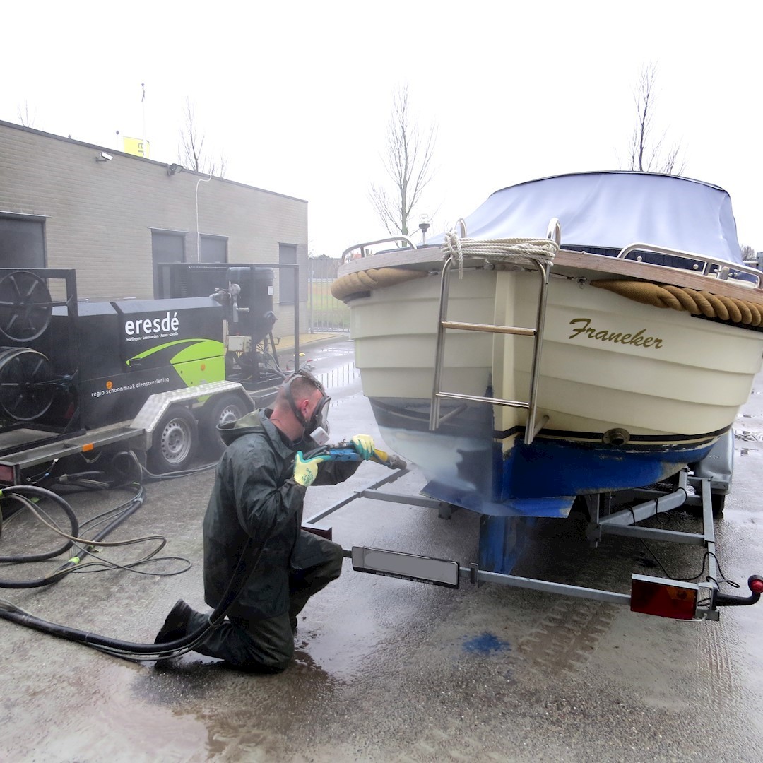 Antifouling Verwijderen schip 