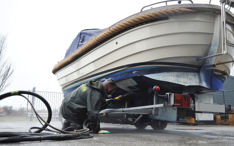Antifouling Verwijderen boot